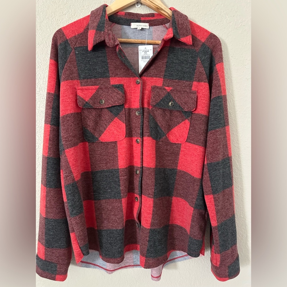 Buckle Exclusive Modish Rebel Red & Black Flannel